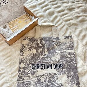 Dior Monochrome Canvas Tote